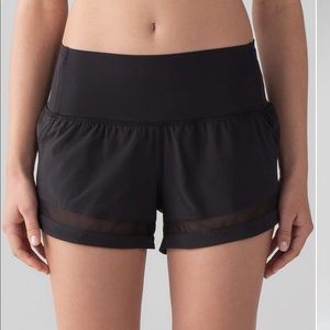 Lululemon Pace Perfect 3" Black Running Shorts
